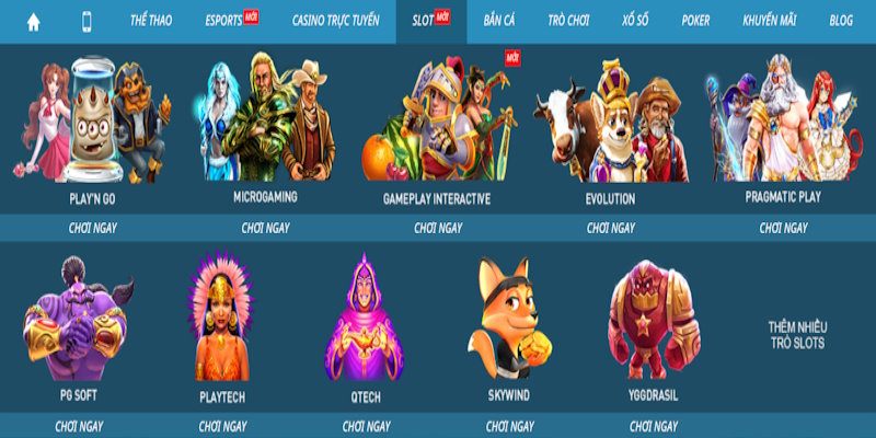 Tổng quan chung về khu vực slot game nhà cái